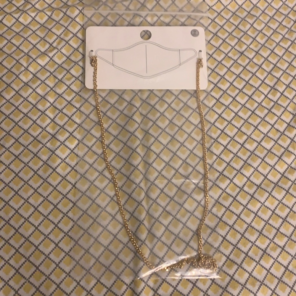 Forever 21 glasses/ mask gold chain